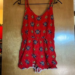 Chic Happens Red Romper Size M